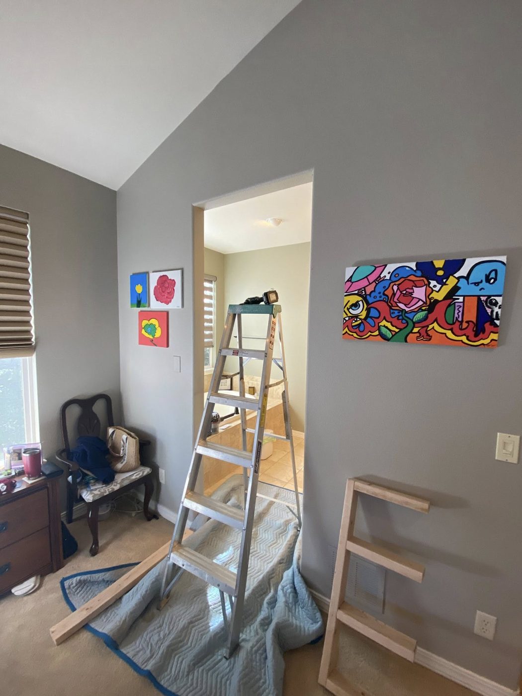 Interior bedroom painting