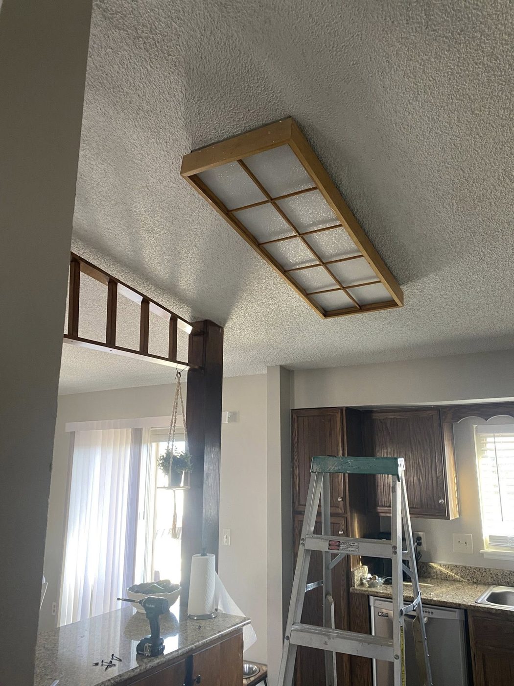 Damaged ceiling tile repair