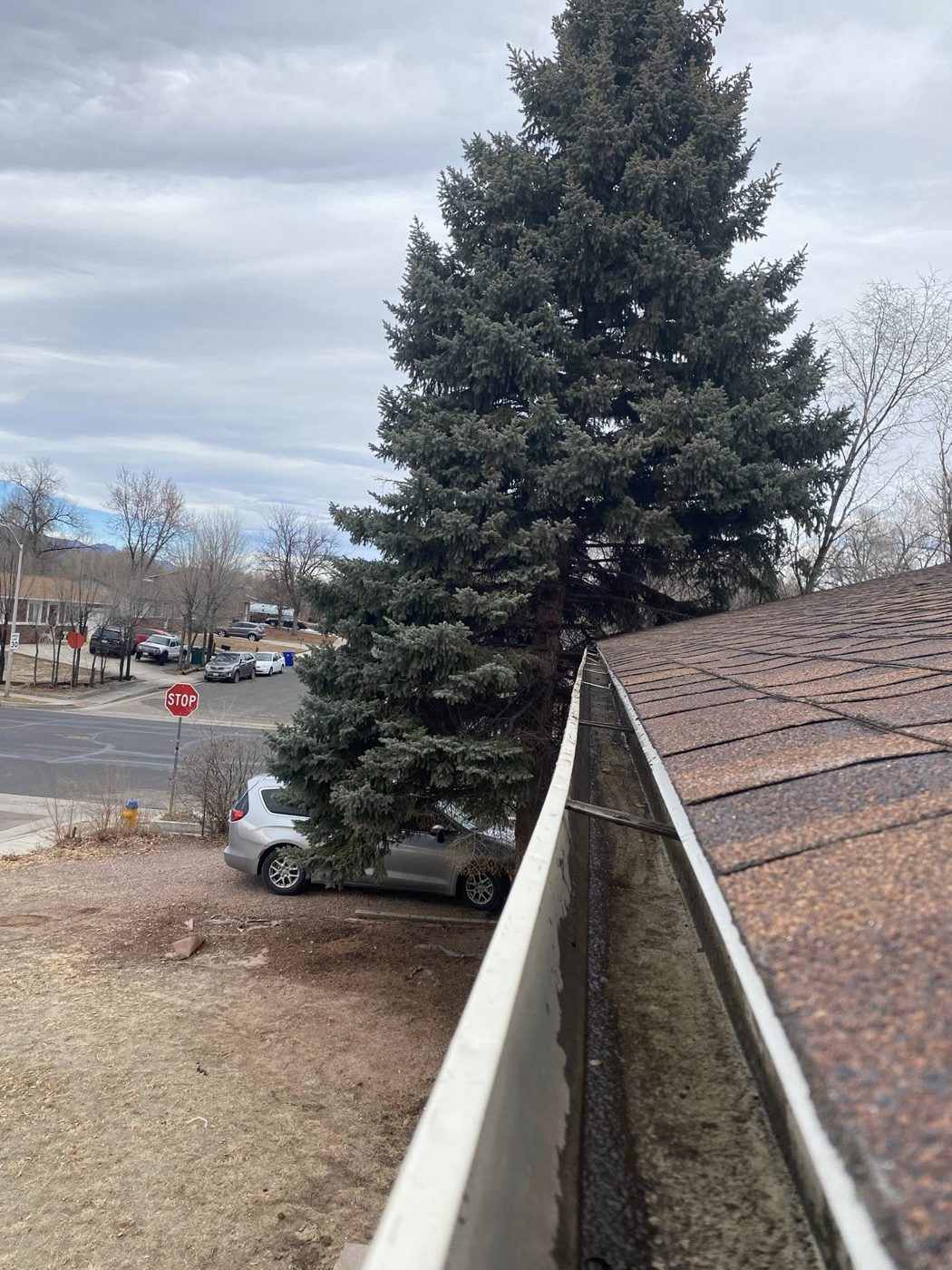 Repaired clean gutter run